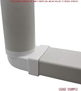Kair 110x54mm Rectangular to 100mm Round 90 Degree Bend Duct Adapter SYS-100 view 5