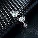Voila Reve Stud Earrings White Gold Plated Sterling Silver Earrings 