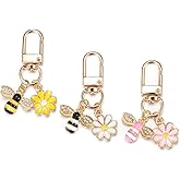 SWJEWEL Small Red Cherry Keychain 3pcs Set Cute Cherry Key Chain Pendant for Women