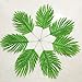 Package of 25 Artificial Silk Palm Leaves (Green)