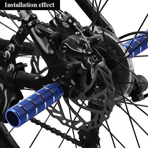 image for Amotor Bike Pegs, Aluminum Alloy Anti-Skid Lead Foot Bicycle Pegs BMX 