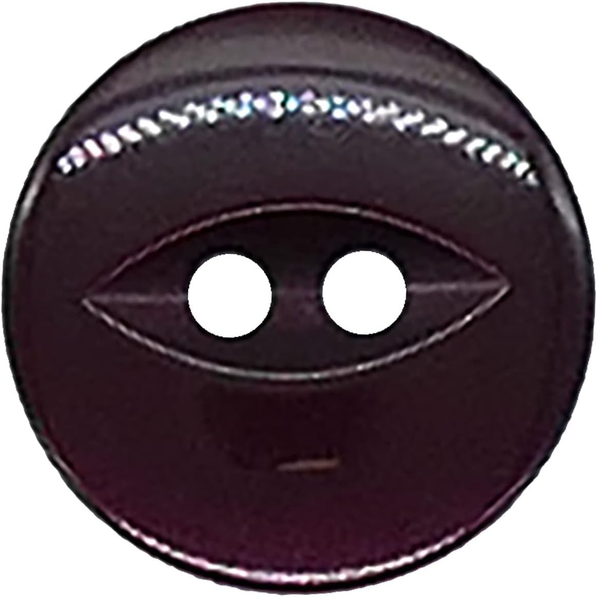 The Bead Shop 20 Pack Round Fish Eye Buttons, Baby Buttons, Sewing, Knitting & Crafts - Burbundy 16mm / 26 Lignes