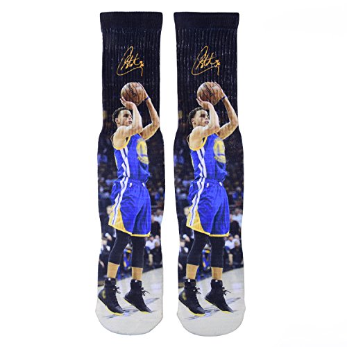 image for Forever Fanatics Golden State Steph Curry #30 Basketball Crew Socks 