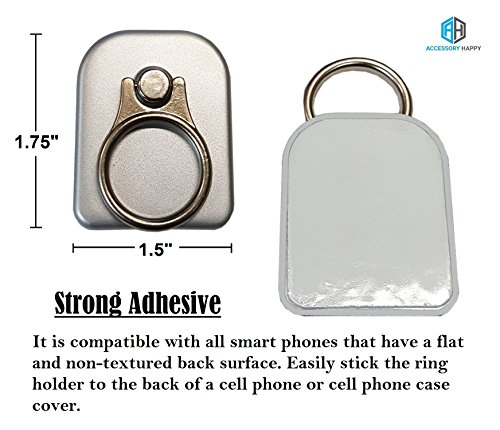 Universal 2 in 1 Phone Lanyard & Ring Stent, Cell Phone Tether Neck strap Holder Wrist Strap Ring Stent Kickstand For iPhone 5 6 6S 7 8 8 Plus Galaxy S7 Note 3 4 5 and Other Mobile Phones (Silver)