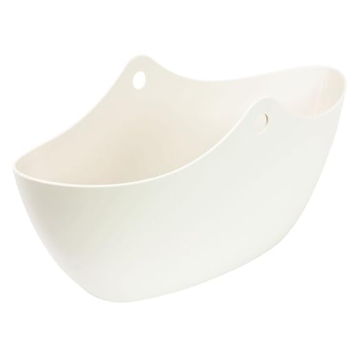 Blumentopf Übertopf creme Schiff Kunststoff L 355 mm Hochglanz glatt Wena