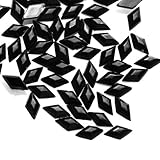 1000pcs Black Rhombus 1.5x3x1 Flat Back Rhinestones Flatback acrylic Gems for Nail Art Cards wholesale AF0010-20