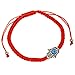 Gifts From Jerusalem Red String Kabbalah Bracelet w/Hamsa and Evil Eye Thin