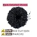 Moshina Graceful African American Black High Puff Ponytail with 2 Clips - High Wrap Updo Hairpieces - Kinky Curly Synthetic Kanekalon Fiber - Afro Bun for Black Women -Natural Chignon (Color 1b)
