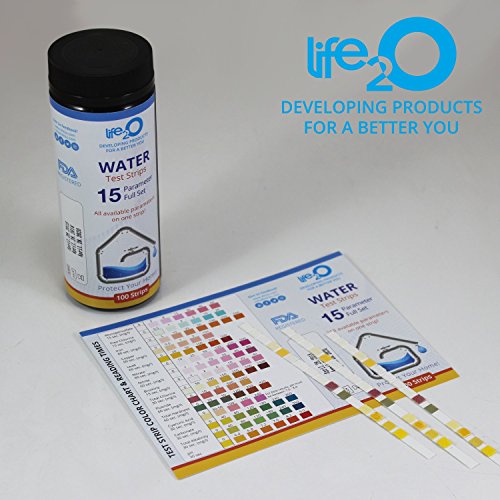 ULTIMATE 15-in-1 Drinking Water Test Kit 100ct | Best Home Water Quality Testing Strips for Well Water, Tap Water, Pool, Hot Tub, Spa & Aquarium | Lead, Hardness (TDS), Iron, Fluoride, Chlorine & More