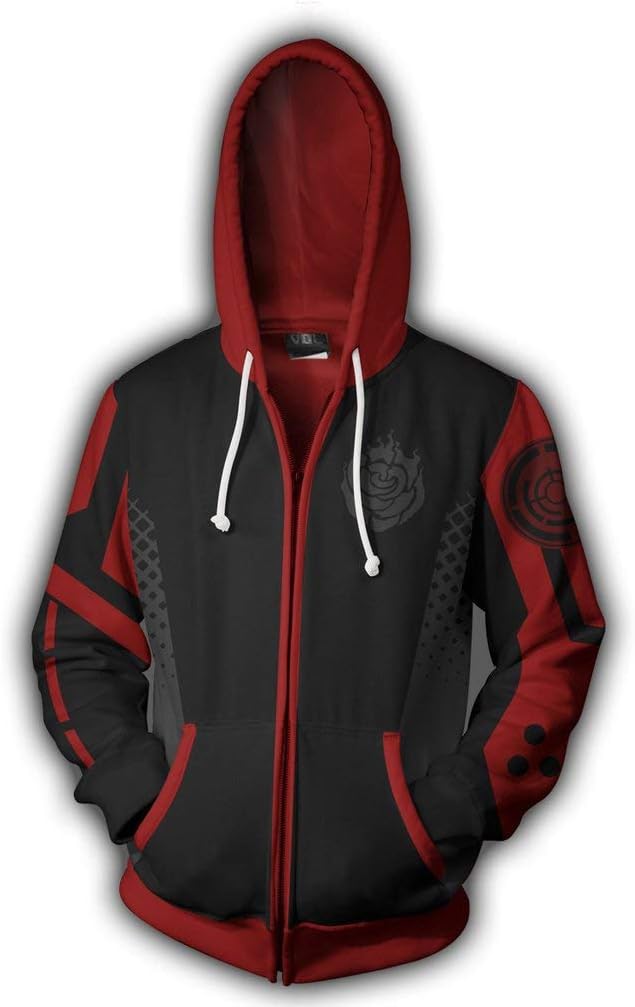 SkycosAnime Rxby Cosplay Hoodie Unisex 3D Printed Zipper Hoodie Jacket Coat Sweatshirt