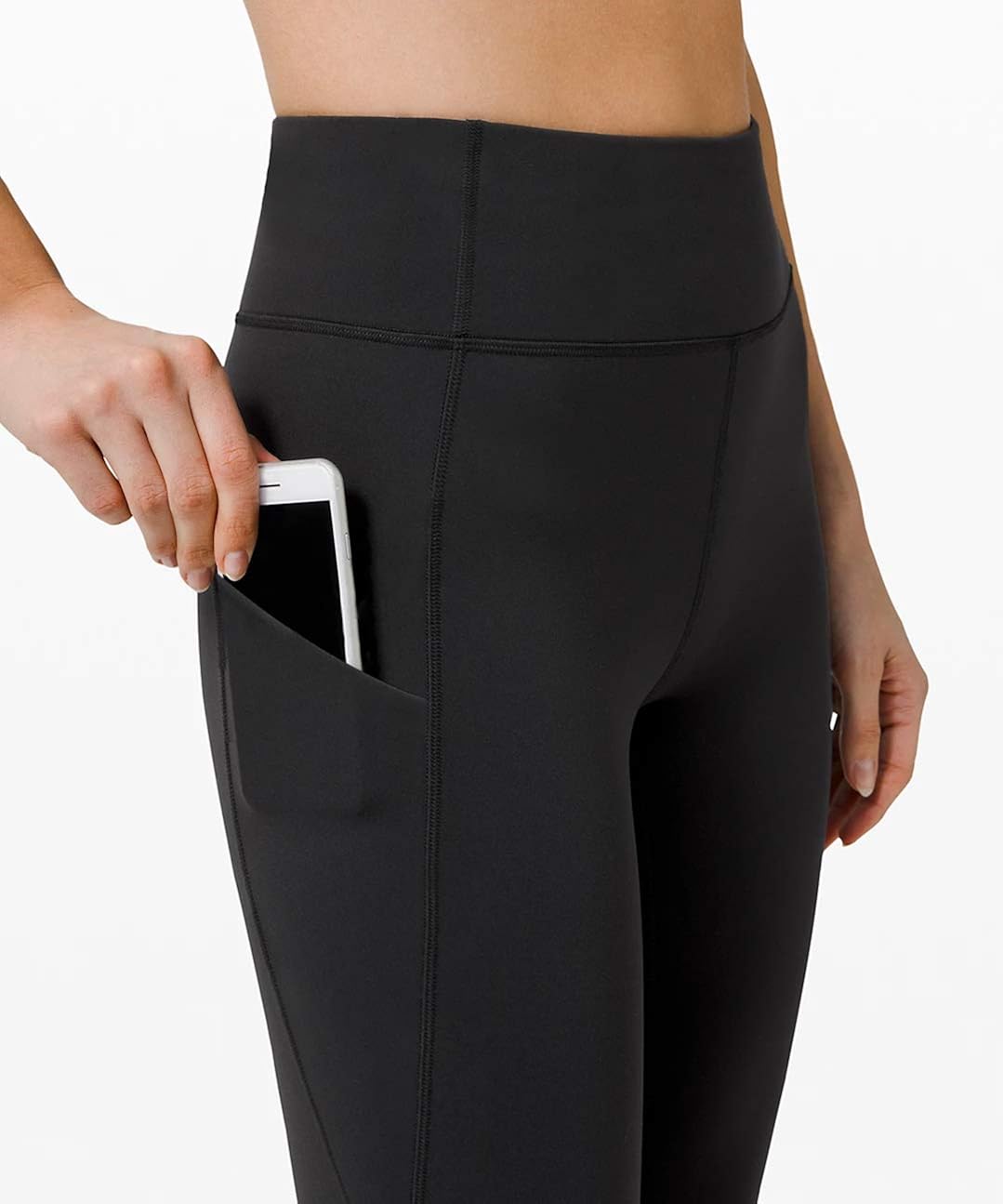 PHISOCKAT High Waist Yoga Pants with Pockets, Tummy Control Leggings for Women, Workout 4 Way Stretch Yoga Capris Leggings: Clothing