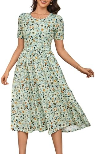 cotton feeding dresses for women Cotton Gauze Ruffle Midi Dress- Seafoam Green