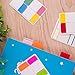 SIQUK 1200 x Sticky Index Tabs Repositionable Index Tabs 25.4 x 40.6 mm for Book Folders