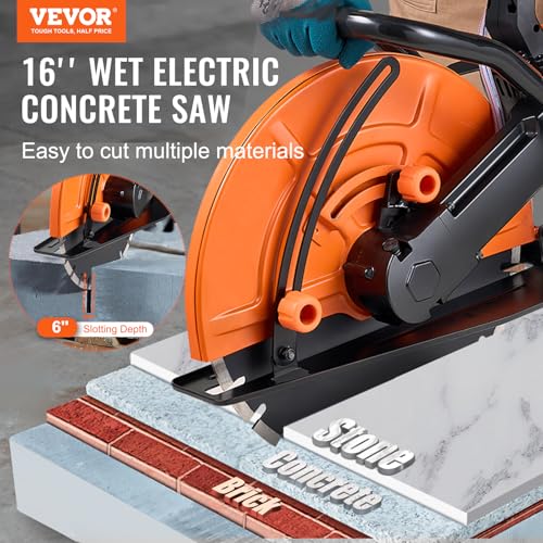 VEVOR Electric Concrete Saw, 16 in, 3200 W Motor Circular Saw Cutter photo 10