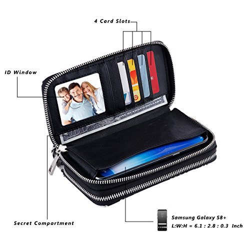 4 HAWEE+Cellphone+Wallet+Wristlet+Leather