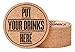 Coasters - Coaster Set - Cork Coasters - Coasters for Drinks - 10 pcs Absorbent Coasters for Man Woman Kids - Beer Glass Wine Cup Hot Cold Drinks - Home Bar Table Cute Funny 4
