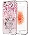 Case for 7 Plus Bible Verse Protective - Topgraph [Exact Slim Fit Clear with Design Full Coverage] Bumper Compatible for iPhone 8/7 Plus [Christian Jesus Clear Soft TPU]