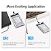 QGeeM USB C Hard Drive Enclosure USB 3.1 Gen 2 Type C to SATA External Hard Drive Disk Case Adapter Housing for 9.5mm 7mm 2.5 Inch SATA I II III, PS4, HDD, SSD, 6Gbps Fast Speed UASP Tool Free
