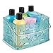 InterDesign Pebblz Bath, Bathroom Vanity Organizer Basket for Heath and Beauty Products/Supplies, Lotion, Perfume - Blue