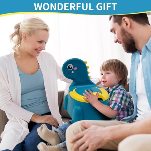 TERRIFI Dinosaur Urinal Potty Training Chair for Kids, Comfortable Toddler Toilet Trainer with Lid, Suitable for Boys and Girls Ages 1-6