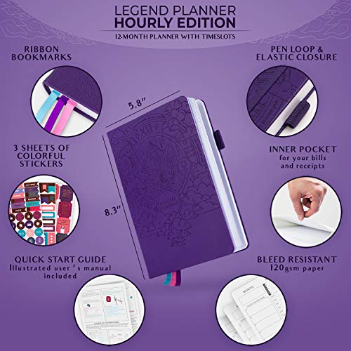 Legend Planner Hourly Schedule Edition Deluxe Weekly & Daily