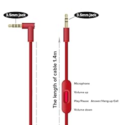 Replacement Audio Cable Cord Wire with in line