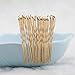 YUNAI 6cm Blonde Waved Hair Pins with Box, 100Pcs Bobby Pins, U Shape Hair Clips, Hair Crips for Women and Girls and Hairdressing