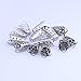 Qitian 8X14mm 100pcs Cone Beads Metal Earrings Making Caps Jewelry Making Findings Accessories