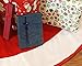 Juvale Christmas Tree Skirt, Red and White Velvet Tree Skirt, Holiday Xmas Decor (60 in)
