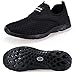 Pooluly Women's Lightweight Athletic Quick Drying Mesh Aqua Slip-on Water Shoes