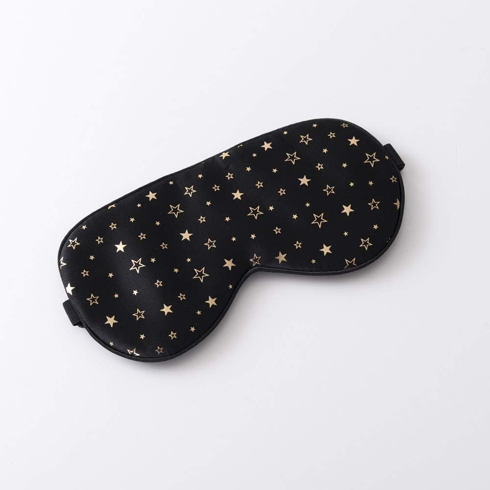 Tim&Tina Silk Sleep Mask Comfortable Blindfold Eye mask Adjustable (Golden Stars): Home & Kitchen
