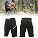 EXPEDER Set of 2, Mens MTB Shorts Baggy Cycling Half Pants with 3D Padded Gel Underwear Shorts for Outdoor Biking Bmx or Mountain Bike Sports