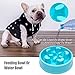 Keethem Slow Feed Dog Bowl, Bloat Stop Dog Bowl Slow Feeder No Chok Anti-Gulping Dog Feeder, Come with 2pcs Ultrasonic Dog Whistle to Stop Barking for Large Medium Small Dogs（Blue）