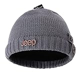 Jeep Thick Slouchy Knit Oversized Beanie Cap Hat