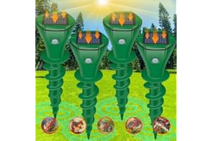 HIANIFRI Ultrasonic Mole Repellent Outdoor, 2024 Upgrade Mole Repellent Solar-Powered for Lawn Garden Yard, Mole and Vole Repellent Waterproof, Effectively Repels Gophers Snake Chipmunks Groundhogs, 4 Pack