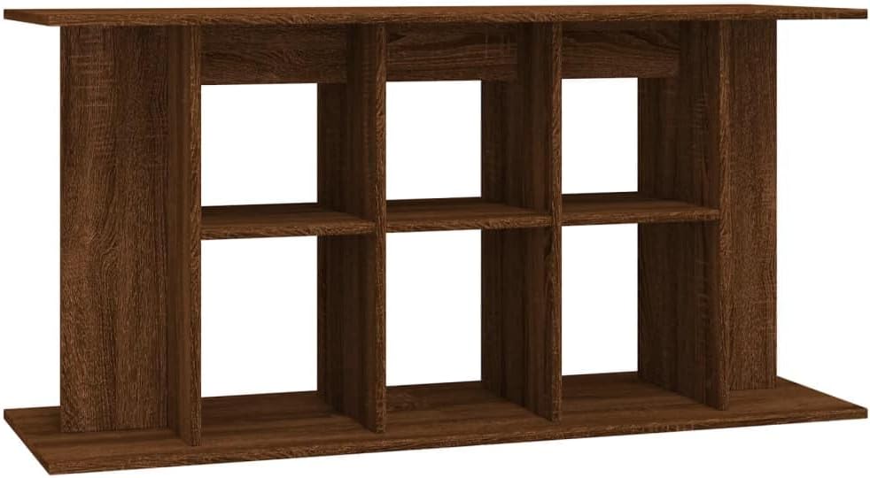vidaXL Aquarium Stand Engineered Wood Fish Tank Holder with Storage Brown Oak