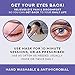 Ticlo's Moist Heat Therapy Mask: Microwave Activated Compress for Dry Eye, Blepharitis, MGD & Stye Relief - Warm Steam Mask with Bonus 15 Eyelid Cleansing Wipes