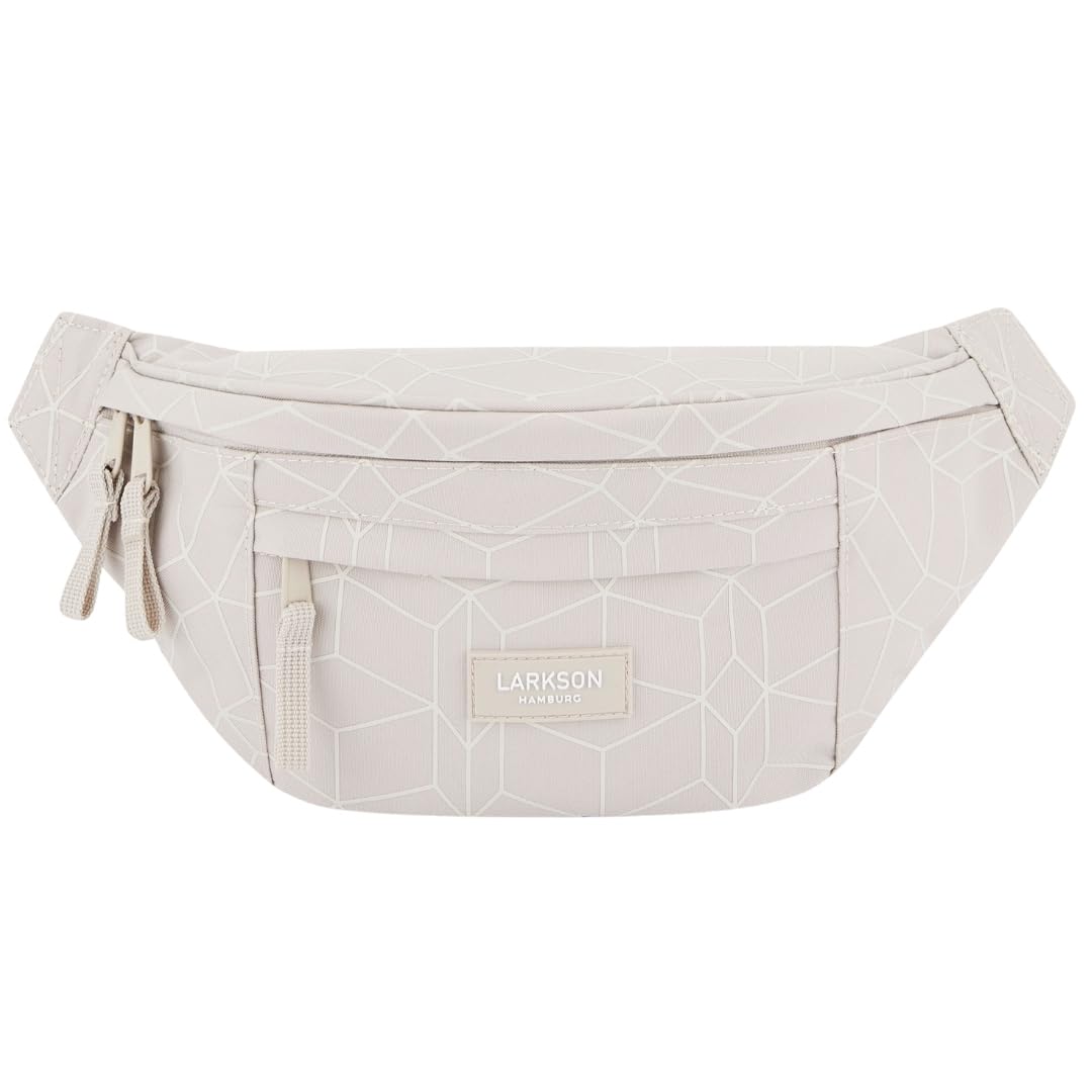 LARKSON Bum Bag Women & Men Beige - Ole - Bumbag for Outdoor Travel City - Fashion Waist Packs Festivals - Fanny Pack - Water-Repellent