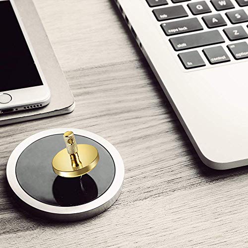 KKPOT Metal Spinning Top, Portable EDC Precision Toy Gift for Kids/Adults(Brass/Gold) - Thumbnail 4