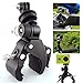 VVHOOY Motorcycle Bike Handlebar Mount Camera Clamp Mount Bracket 360 Rotation Action Camera Holder Compatible with Insta360/GoPro Hero 11/10/9/8/7/6/5/4 /AKASO/Osmo Action Cameras