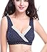 Nursing Bra, KUCI® Women's Soft Cup Cotton Maternity Bra for Breastfeeding (L)
