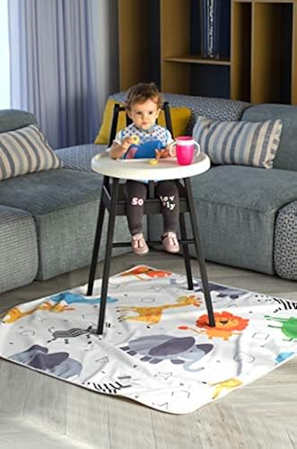 Waterproof Floor Splat Mat for Under High Chair| 51