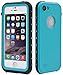 FULLLIGHT TECH iPhone SE Case,iPhone 5S case Waterproof Shockproof Full Body Cases Cover for iPhone 5/5S/SE with Touch ID & Built-in Screen Protector (Aqua Blue)