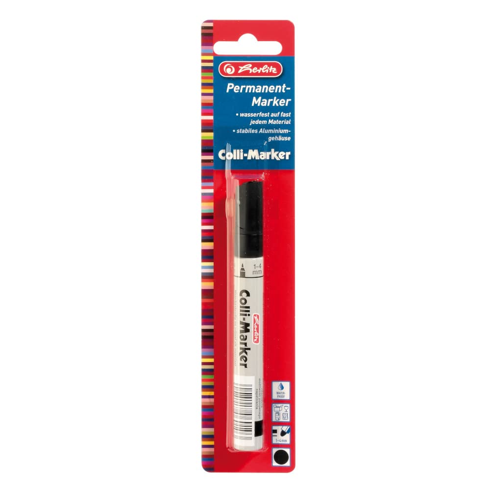 Herlitz 1 - 4 mm Colli Marker - Black