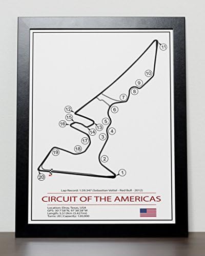 Circuit of the Americas USA Grand Prix Track Poster - Formula One