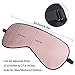 Sleep Mask Pack of 3, LIANSING Silk Eye Mask for Sleeping Lightweight & Comfortable Sleeping Mask for Women Men Kids, Night Eye Shades Blindfold with Adjustable Strap (BPL)