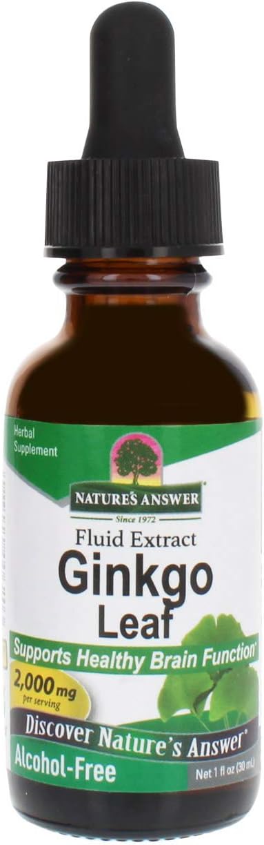 Nature's Answer Ginkgo Leaf, 1-Ounce Ginkgo Biloba Extract: Health & Personal Care