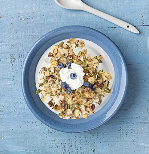 Low Karb - Keto Vanilla Blueberry Nut Granola Healthy Breakfast Cereal - Low Carb Snacks & Food - 3g Net Carbs - Gluten Free, Grain Free - Almonds, Pecans, Coconut, hazelnuts and more (11 oz)