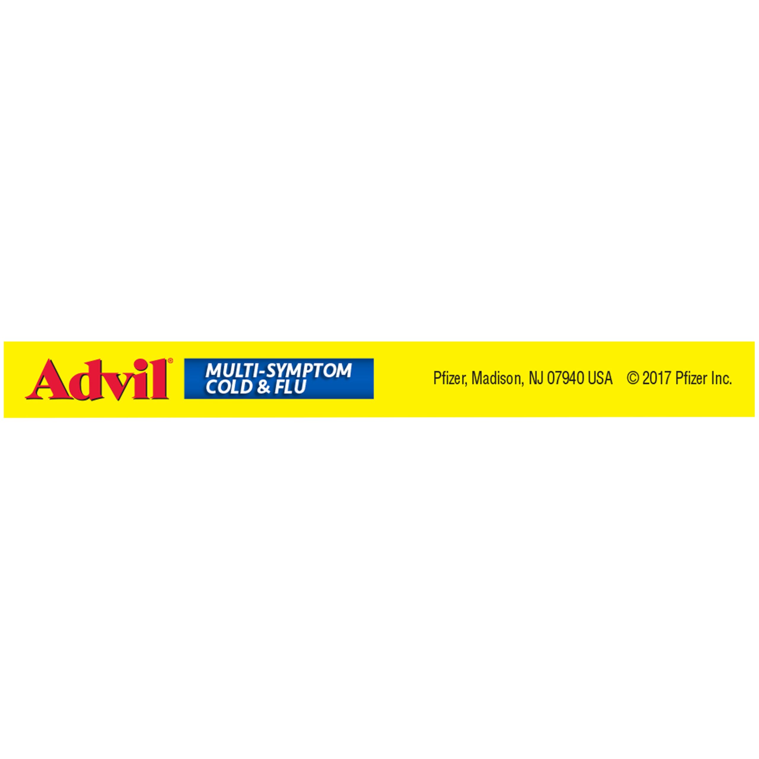 Advil Multi Symptom Cold and Flu Medicine, Cold Medicine for Adults with Ibuprofen, Phenylephrine HCL and Chlorpheniramine Maleate - 20 Coated Tablets