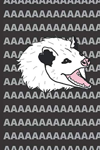 AAA Screaming Possum Journal Notebook Funny Meme
